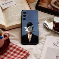 R-Rene M-Magritte Art Aesthetic   Phone Case For Samsung S 25,24,23,22,30,21,10,9,Ultra,Plus,Lite,FE,4,5 G Soft Black Case Samsung S24ULTRA