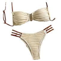 Bikini Swimsuit Sexy Comfortable 3 Piece Women's Swimwear Two Piece Set S