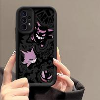 P-Pokemons Anime Gengars Case For Samsung Galaxy A55 Cases A35 A13 A54 A53 A52 A34 A33 A32 A21S A14 A23 A24 A51 A71 Phone Cover Samsung A51 4G black