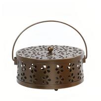 Household Fashion Mosquito Coil Holder, Hollow Design, Handheld Home Item With Unique Fireproof And Burn-Proof Mosquito Coil Stand With Removable Lid