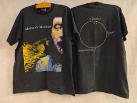 Vintage Marilyn Manson Antichrist Superstar Mind Faded 90s Band XL Shirt REPRINT S