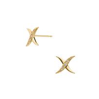 Vendome Aoyama Earrings K18 Yellow Gold Diamond AGVA1547 DI [Official]