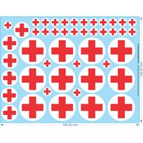 British Red Cross Markings - 1/35 28mm (1/56) 20mm (1/72) - Water Decals - Waterslide, 1/56 - Waterslide, 1/35