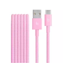 Beats USB-A to USB-C Woven Cable (1.5m) - Power Pink