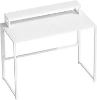 Koduva Sulankstomas rašomasis stalas su monitoriaus laikikliu, baltas, 100 x 48 x 87,5 cm