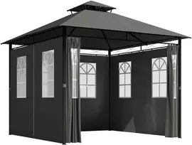 Koduva Pavillon party palapinė, 3 x 3 x 2,88 m, tamsiai pilka