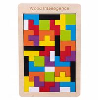 WOODEN PUZZLE TETRIS BLOCKS 40 PIECES Eco Wood