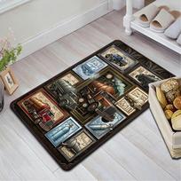 Industrial Truck Art Rug Pattern Rug Floor Mat for Living Room or Bedroom Soft and Comfortable Carpet a Gift for Birthday and Holiday. 40x60cm( 15x23in )