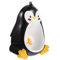 Penguin Shaped Toddler Urinal for Boys with Powerful Suction Cups Easy To Clean ABS Material Black