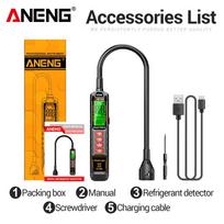 Portable Gas Detector Halogen Leak Detector R22/R32/R134a ANENG Analyzer Rechargable HD02 Refrigerant Gas Air Conditioning Tester Tools High Precision
