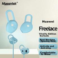 ES23 Earphone Tip Cover, Compatible with Freelace Active Edition Honor X Sport PRO AM66 Bluetooth Earphones, Silicone Tip Accessory, Blue Medium