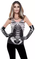 Moteriški marškinėliai Skeletas