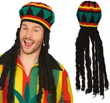 \ Rasta\ kepurė su plaukais