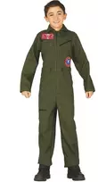 Žalias pilotų kostiumas berniukams