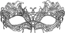 I&scaron skirtinė senovinė sidabrinė nėrinių akių kaukė: amžinas elegancijos simbolis