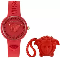 Laikrodis VERSACE modelis MEDUSA POP + VERSACE Raudonas SILICON PURSE
