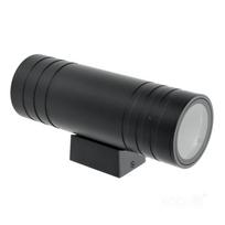Garden wall lamp 2xGU10 IP54 black