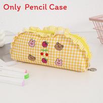 Korean Style Polyester Large Capacity Cute Pen Case For Students And Office Storage