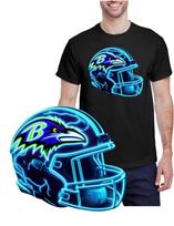 NEW WITH TAGS  Baltimore Ravens Neon Tri Dri Performance T-Shirt XXXL