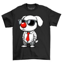 Office Dog Face Red Nose Novelty T-Shirt Adults & Kids Comedy Tee Shirt S