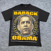 Allied Barack Obama Yes We Can Campaign Graphic T-Shirt Mens Large Black Unisex T-Shirt M