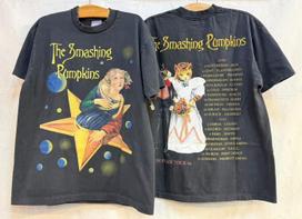 SMASHING PUMPKINS 1996 EURO Infinite Sadness Cat Wedding VTG XL T-Shirt REPRINT Unisex T-Shirt XXXL