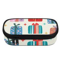 Pen Case Portable Organized Storage 300D Polyester Zip Around Closure with Main Compartment Mesh Pocket and Pen Slots for Students One Size