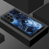 Thin Ring Magnetic Phone Case For Samsung Galaxy S26 Ultra S25 FE S24 S23 S22 Plus S21 FE Colorful Marble Print Hybrid TPU+PC Matte Cover Samsung S26