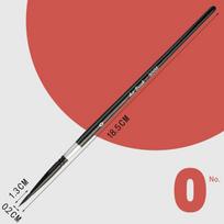 JOWOART 1 Peice akvarelės medžio dažų teptukas Dailininkas rankų tapybos šepečiai nailono imitacijos voverės plaukams guašo piešimo meno teptuko reikmenys NO.0 black