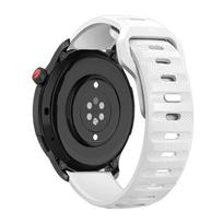 22mm 20mm Silicone Strap For Amazfit GTR 4/GTS 4 Breathable Wristband Samsung Galaxy Watch 5/4/3 Huawei Watch 4/3/GT3-2 Pro Band Amazfit GTR 47mm balta