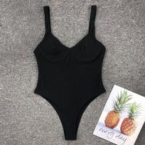 Fashion Women Sexy Bandage One Piece Bikini Ladies Swimsuit Bathing Suit Swimwear Monokini S