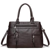 Women Tote Bag Handbags PU Leather Fashion Hobo Shoulder Bags with Adjustable Shoulder Strap AVE 36cm*15cm*26cm
