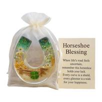 Yousheng Horseshoe Blessing Pocket Hug with Positive Card Emotional Support Pocket Horseshoe Token Inspirational Lucky Horseshoe Decor Keepsake Gift A
