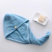 Coral Fleece Hair Drying Cap for Women - Thick, Absorbent, Breathable, and Cute 25cm x 65cm