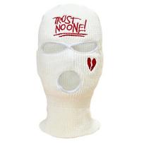 Halloween Cosplay Robber Balaclava Hats Broken Heart Winter Knitted Headgear 1
