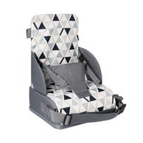 Toddler Booster Seat Breathable Kitchen Chair with Backrest Adjustable Straps And Cushion Support Portable Dining Table Heightening Seat for Family smėlis