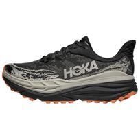 HOKA ONE ONE Stinson 7 Trail Running Shoes Women's Black Gray 1141531-BKP 38⅔