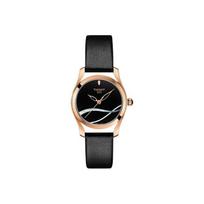 TISSOT Wave kolekcija Wave kolekcija Kvarcinis mechanizmas 30m atsparumas vandeniui Moteriškas laikrodis 30mm Juodas ciferblatas T112.210.36.051.00 Regular Watch Box