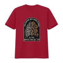 Find Someone Who Grows Flowers In The Darkest Parts Of You T Shirt Black vintage Washed Stylish Slightly fashion Stretched S
