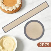 1set/2pcs Silicone Baking Mat, Reusable Baking Mat To Prevent Cakes From Sticking To The Bottom and Sides