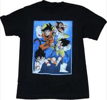 Dragon Ball Z Tshirt Mens Summer Saiyan Anime Pattern Short Sleeve Oversized Street Wear Loose Edition Anime Fan Tshirt M