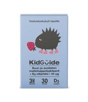 KidsGuide probiotikai(čiulpiamosios tabletės) vaikams su vitaminu D3, braškių skonio