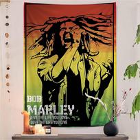 Rock Singer Bob Marley Printed Large Wall Tapestry Indian Buddha Wall Decoration Witchcraft Bohemian Hippie Decor Blanket 74x94cm(29x37in)