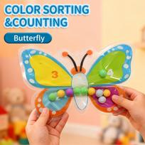 Sensory Fidget Toy for Autistic Kids Color Sorting Maze Beads Montessori Toy Fine Motor Skills Stress Relief Preschool Learning