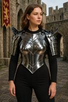 Medieval Lady Knight Cuirass Armor with Articulated Pauldrons LARP Cosplay Costume M,L,XL,XXL