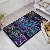 Electronic Clarinet Variations Pattern Rug Floor Mat for Living Room or Bedroom Soft and Comfortable Carpet a Gift for Birthday and Holiday. 40x60cm( 15x23in )