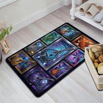 Guitar Frames Collection Pattern Rug Floor Mat for Living Room or Bedroom Soft and Comfortable Carpet a Gift for Birthday and Holiday. 40x60cm( 15x23in )