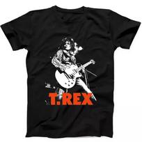 Marc Bolan TRex Leopard Print Guitar T-shirt L
