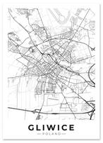 City map poster Gliwice 21x29,7 cm A4