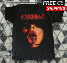 Scorpions Girl Heavy Cotton Black Unisex T-shirt Size S-5XL XXXXL